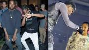 Travis Scott y su hija Stormi sorprenden al público en Tokio y dan la bienvenida a Kanye West en el escenario (+Video)