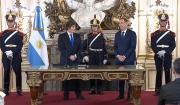 Javier Milei le tomó juramento a Diego Santilli como nuevo ministro del Interior