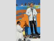 Develan escultura en homenaje a San José Gregorio