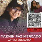 Familiares de Yazmín Paz piden ayuda para identificar vehículo que la atropelló y huyó