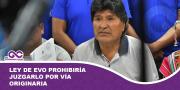 Ley de Evo prohibiría juzgarlo por vía originaria