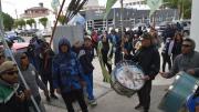 Protestas de desocupados de UOCRA en Caleta y Cañadón