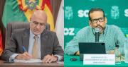 Ministro de la Presidencia y el gobernador de Santa Cruz sostienen una reunión de coordinación en La Paz