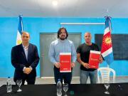 Monte Quemado: firma de convenio por el frigorífico municipal