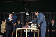 Jaldo le tomó juramento a Romano como intendente de Alberdi
