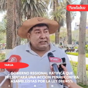 Gobierno Regional ratifica que presentará una acción penal contra asambleístas por la Ley del 45%