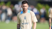 La emoción de Lionel Messi durante el entrenamiento de la Selección Argentina
