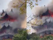 Un feroz incendio arrasó con un templo histórico de 1.500 años en China