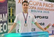 El nadador chubutense Mateo Luna Aseff cierra su participación en la Copa Pacífico