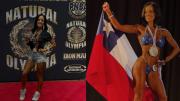 La chilena Sara Méndez logra segundo lugar en campeonato mundial de fisicoculturismo natural: Evento fue en Estados Unidos