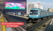 “No hay baños en el Metro de Santiago”: El reclamo viral de un usuario que catalogó la situación como “un asco”