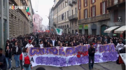 Estudiantes impulsan marea propalestina por las calles de Italia