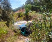 Embarrancamiento de un bus deja al menos una veintena de heridos