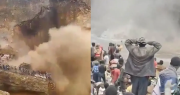 ¡Impactante! Así se derrumbó una mina africana, dejando decenas de muertos