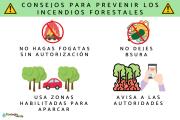 Recomendaciones para prevenir incendios