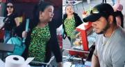 Nuevo acto de xenofobia: Chilena destruyó puesto de comida de un venezolano en plena calle y todo quedó grabado