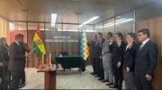 Ministro de Hidrocarburos posesiona a 6 autoridades; Mario Larraín es el presidente de ENDE