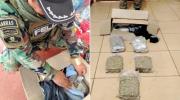 Traficantes envían encomienda de marihuana envuelta en prendas de vestir