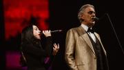 Andrea Bocelli invitó a Nicki Nicole a cantar “Vivo Por Ella” en su show en el Hipódromo de San Isidro