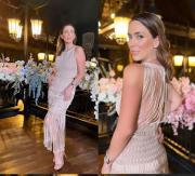 La marca boliviana Índigo viste a Jacqueline Bracamontes en la gala preliminar de Miss Universo