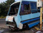 Se estrelló autobús con pasajeros contra un poste en la Avenida Guajira: Se les fueron los frenos