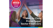 MetLife Chile es reconocida como la empresa líder del sector financiero en el ranking IMAD 2025