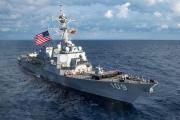 El destructor estadounidense USS Jason Dunham regresó a su puerto base tras 91 días en el Caribe