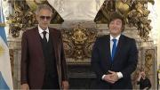 Andrea Bocelli fue condecorado por Javier Milei en la Casa Rosada