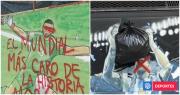 Robo arbitral desata crisis en fútbol argentino: vandalizaron murales de Messi y Dibu Martínez