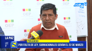 Tahuichi advierte riesgo de retraso en elecciones subnacionales si no se aprueba ley