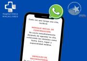 HCM estrena mensajería por WhatsApp para la confirmación de citas médicas