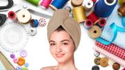 Cómo hacer un gorro de baño para secarte el pelo: con un truco de hilos