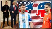 El Partido Demócrata de EEUU armó un video con Messi contradiciendo a Trump por Cristiano Ronaldo