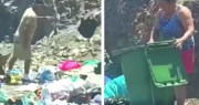 Gente asquerosa: Denuncian a personas arrojando basura en plena vía pública de Antofagasta
