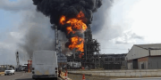 Se registró un incendio de gran magnitud en el mejorador de crudo Petrocedeño en Anzoátegui