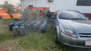 EN FOTOS: Insólito traslado de 1.120 litros de gasolina en un carro en Táchira, así los detuvieron