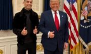 Diversión en la Casa Blanca: Trump haciendo jueguitos con Cristiano Ronaldo
