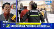 DIPROVE recupera dos motocicletas robadas y captura a cinco implicados