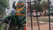 Carabineros disfrazados de 'Tortugas Ninja' detuvieron a hombre que intentó robar vehículo