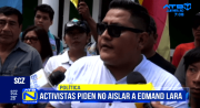 Activistas de Santa Cruz piden no aislar al vicepresidente Edmand Lara