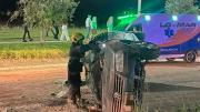 Río Tercero: un auto con siete jóvenes volcó al intentar escapar de un control policial