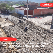 Alcaldía de Tarija empedró 300 nuevas cuadras en 5 años de gestión