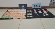 Atraparon a cuatro mendocinos con cocaína de máxima pureza y muchos billetes en Pocito