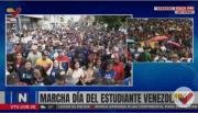 Así se desarrolla la marcha en conmemoración al Día del Estudiante Universitario en Venezuela (+Video)
