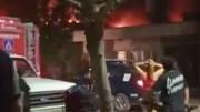 Video: un incendio afectó al menos a 4 casas en Las Heras y hubo preocupación entre los vecinos