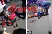 Alcoholizado, motociclista chocó y cayó inconsciente: tendría la pierna fracturada