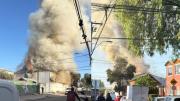 Incendio afecta a panadería de Cerro Navia