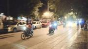 Los “dueños de la noche”, con la música al palo y las motos, se llevaron una sorpresa