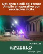 Edil del Frente detenido en operativo por asociación ilícita