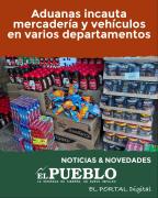 Aduanas incauta mercadería y vehículos en varios departamentos